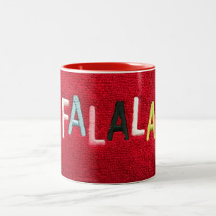 CAFÉ EM DOIS TONS ***FA LA LA LA LA LA** CANECA DE NATAL LEGAL