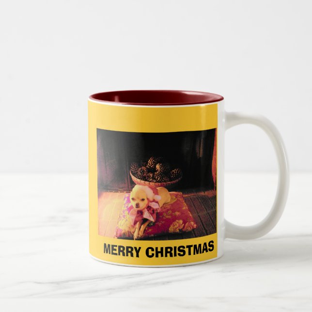 CAFÉ EM DOIS TONS FELIZ NATAL - CANECA CHICHI DE PUCHI (Direita)