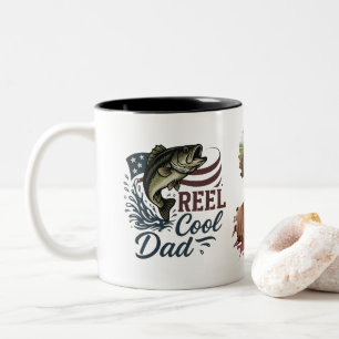 Café Em Dois Tons Foto personalizada do Pai Reel Legal, caneca de pe