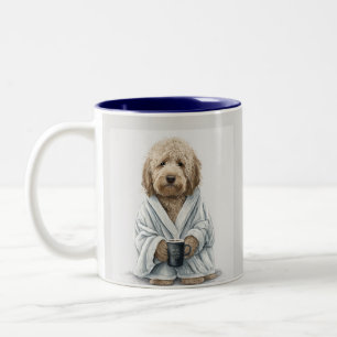Café Em Dois Tons Goldendoodle, labradoodle, caneca de cão berneodle