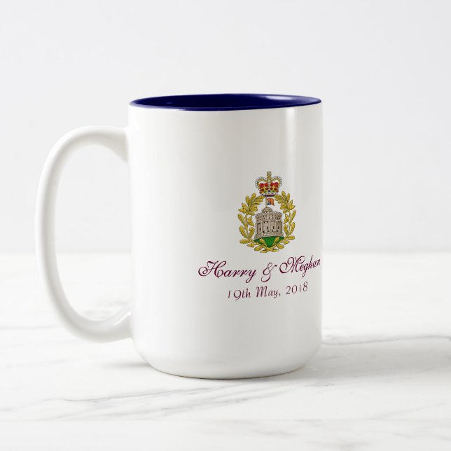 Café Em Dois Tons Harry e caneca comemorativa de Meghan (Esquerda)