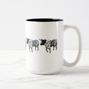 Café Em Dois Tons "Indigene" caneca de 15 onças