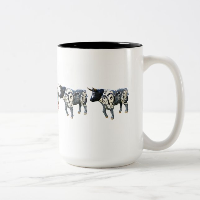 Café Em Dois Tons "Indigene" caneca de 15 onças (Direita)