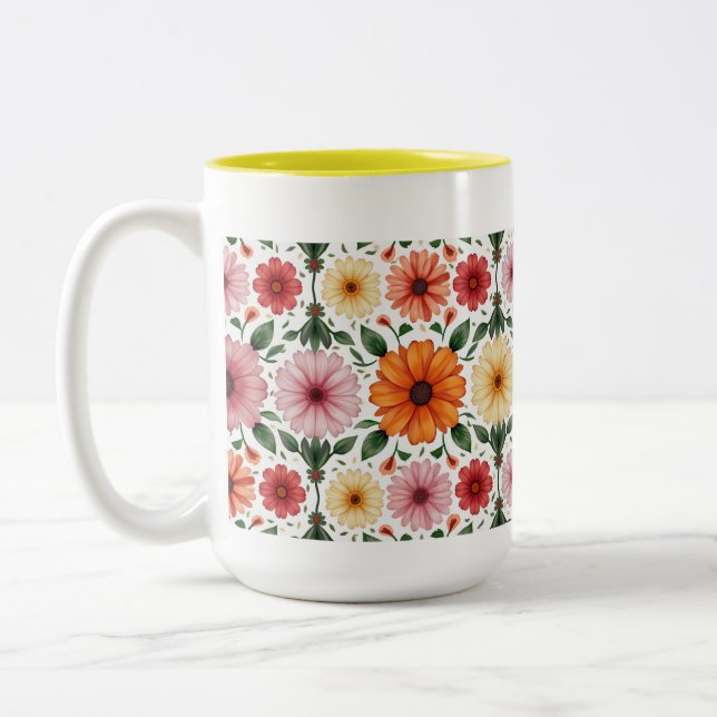 Café Em Dois Tons Isto é uma caneca de design (Esquerda)