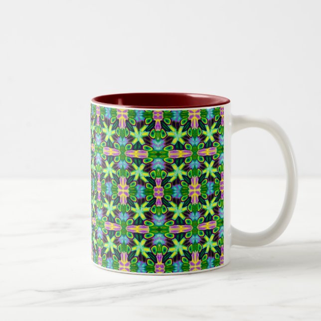 Café Em Dois Tons Jubileu do primavera caneca do Dois-Tom de 11 (Direita)