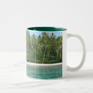 Café Em Dois Tons Lagoa de Moana na caneca de Moorea