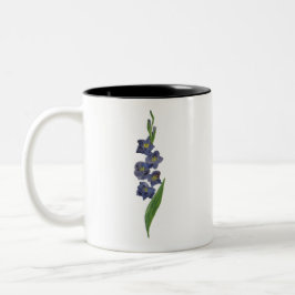 Café Em Dois Tons Lily Gladiolus, caneca de pintura aquosa