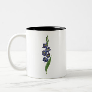 Café Em Dois Tons Lily Gladiolus, caneca de pintura aquosa