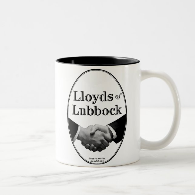 Café Em Dois Tons Lloyds da caneca de Lubbock (Direita)