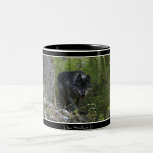 Café Em Dois Tons Lobo cinzento & caneca de desengaço do bebendo da
