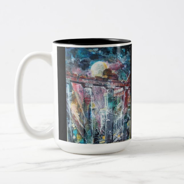 Café Em Dois Tons Lugares de PMACarlson da caneca do poder (Esquerda)