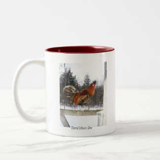 Café Em Dois Tons Manhã que oferece a caneca de Rex