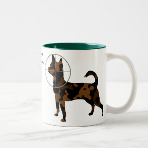 Café Em Dois Tons Marrom do camo do PC da caneca de GLORVACHI