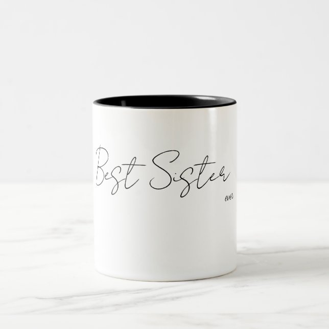 Café Em Dois Tons Melhor Irmã – Caneca de Amizade (Centro)