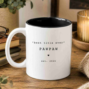 Café Em Dois Tons Melhor Título de Sempre Caneca Personalizada do Vo