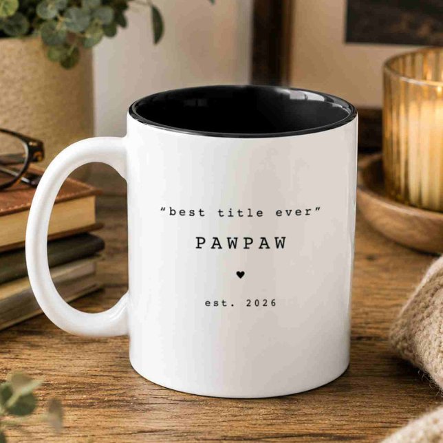 Café Em Dois Tons Melhor Título de Sempre Caneca Personalizada do Vo (Criador carregado)