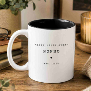 Café Em Dois Tons Melhor Título de Todos os Tempos Caneca Personaliz