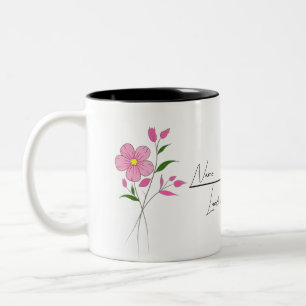Café Em Dois Tons Mês De Nascimento Da Caneca Personalizada Com Qual