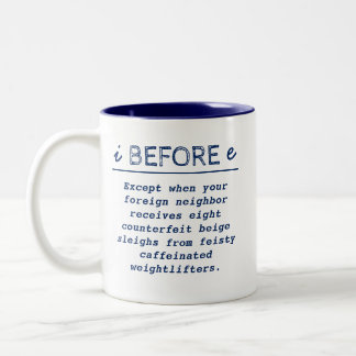 Café Em Dois Tons Mim antes de E - caneca engraçada do professor
