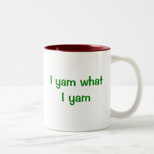Café Em Dois Tons Mim Yam que caneca do Yam de I