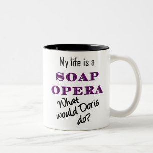 Café Em Dois Tons Minha vida é uma caneca de Doris da telenovela