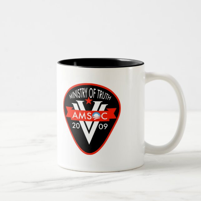 Café Em Dois Tons Ministério 2009 de AMSOC do controle da caneca da (Direita)