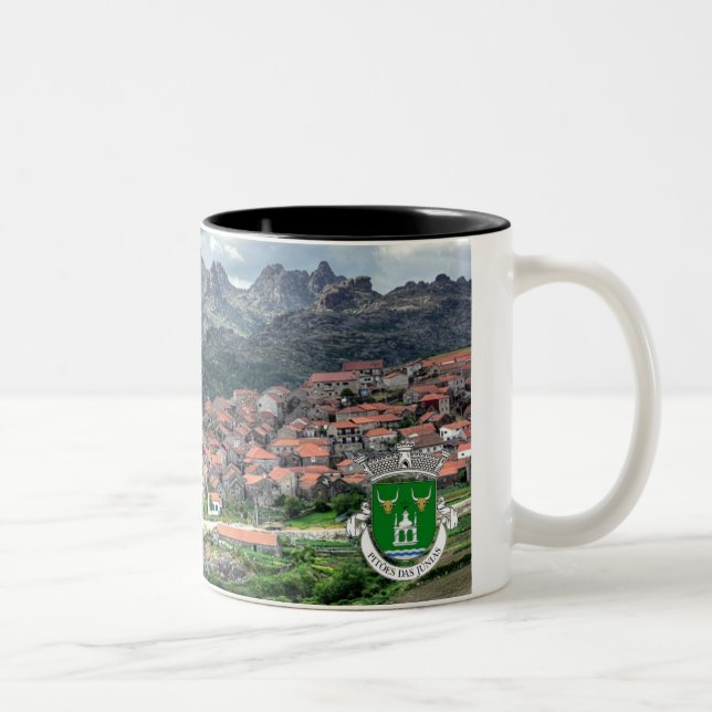 Café Em Dois Tons Modelo 2 de Caneca Pitoes Preta (Direita)
