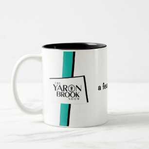 Café Em Dois Tons Mostra do ribeiro de Yaron - caneca da