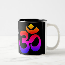 Café Em Dois Tons N de Namaste na caneca de OM da cama