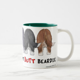 Café Em Dois Tons Nada termina a caneca de Beardies