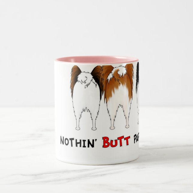 Café Em Dois Tons Nada termina a caneca de Papillons (Centro)