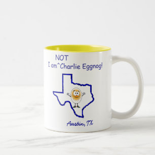 Café Em Dois Tons Não caneca da gemada de Charlie