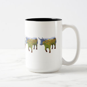 Café Em Dois Tons "Narciso" caneca de 15 onças