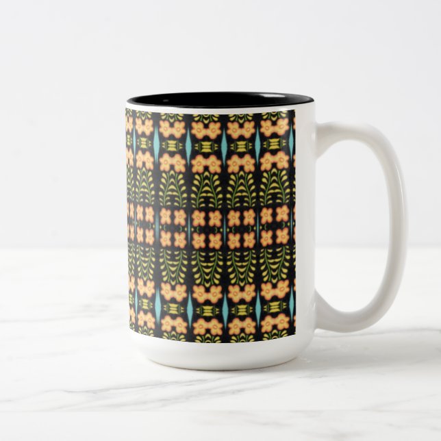 Café Em Dois Tons NOCTURNE Caneca Tall Black de Duas Cores (Direita)