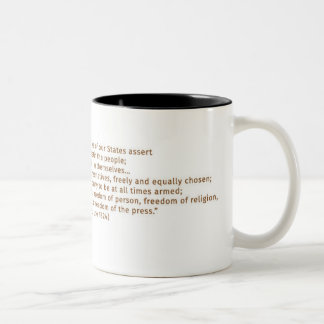 Café Em Dois Tons ò Caneca do fundador de Thomas Jefferson da