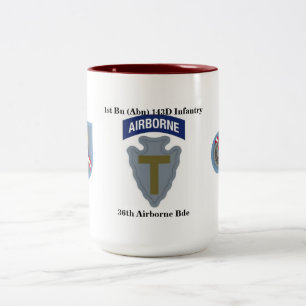 Café Em Dois Tons ø Caneca dos Bde de Abn da infantaria 36th do