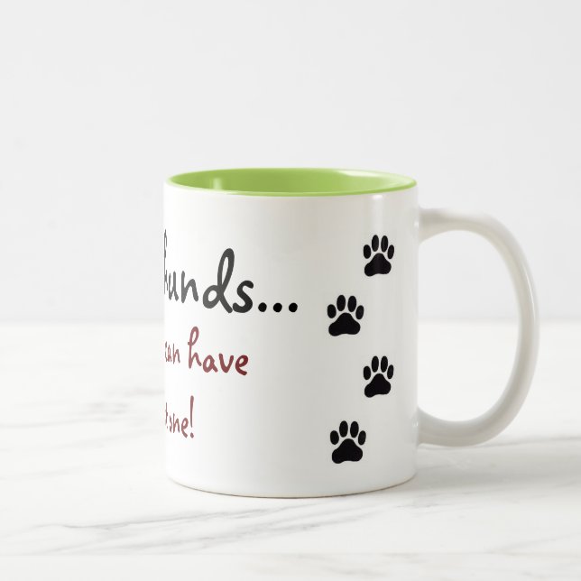 Café Em Dois Tons O Dachshund… ninguém pode ter apenas um! Caneca de (Direita)