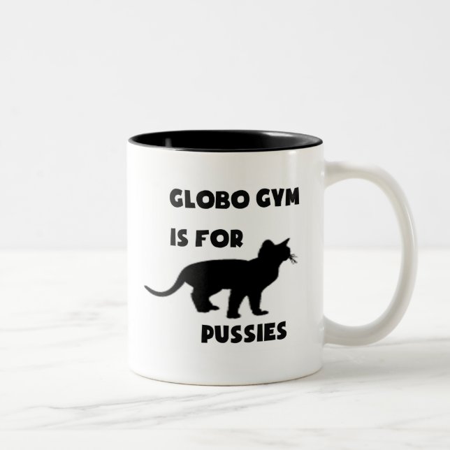Café Em Dois Tons O Gym de Globo é para a caneca dos bichanos (Direita)