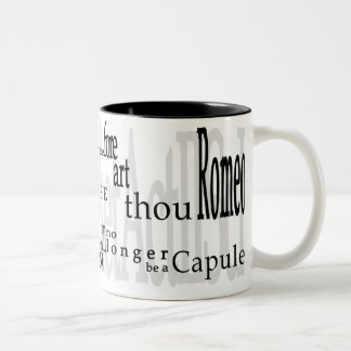 Café Em Dois Tons "O Romeo, Romeo!" Caneca das citações de