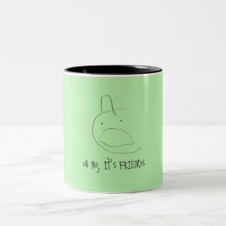 Café Em Dois Tons "oh não, é uma caneca de amigos"