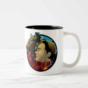 Café Em Dois Tons Okira com caneca do animal de estimação