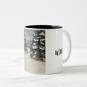 Café Em Dois Tons Olá, caneca clássica de inverno, 11 oz