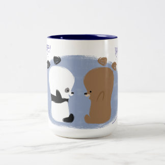 Café Em Dois Tons Olá!! Caneca de 2 ursos