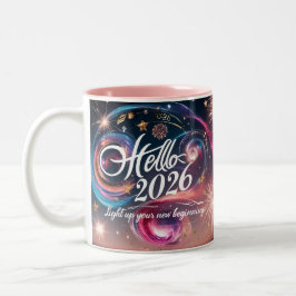 Café Em Dois Tons Olá Caneca de Duas Cores Fogo de Artifício Espiral