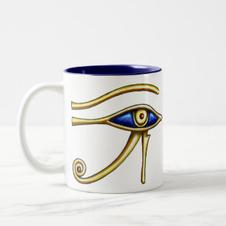 Café Em Dois Tons Olho da caneca de Horus