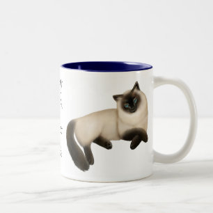 Café Em Dois Tons Os gatos Himalaias são caneca de Purrfect