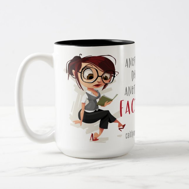 Café Em Dois Tons Outro dia, outra caneca de fator 15oz (Esquerda)