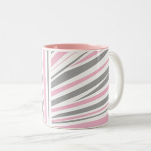 Café Em Dois Tons Padrão de zebra abstrato clássico - caneca de ca