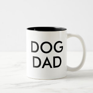 Café Em Dois Tons Pai de cães   humor engraçado caneca de piada