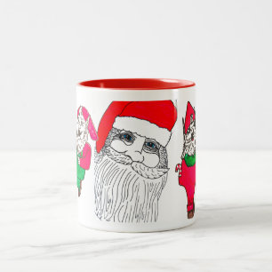 Café Em Dois Tons PAPAIS NOEIS E caneca de elva